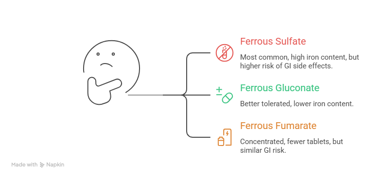 Common Types of Non-Heme Iron Tablets - visual selection (1)