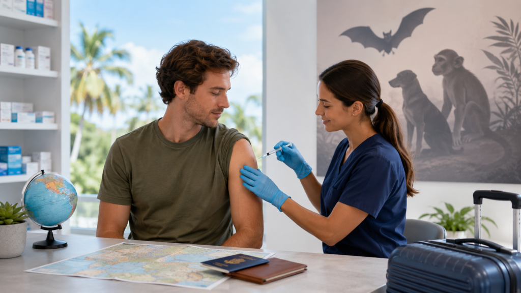 Rabies vaccine price in Canada for travel vaccination consultation